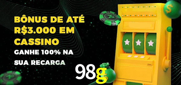 98g melhor bônus de depósito